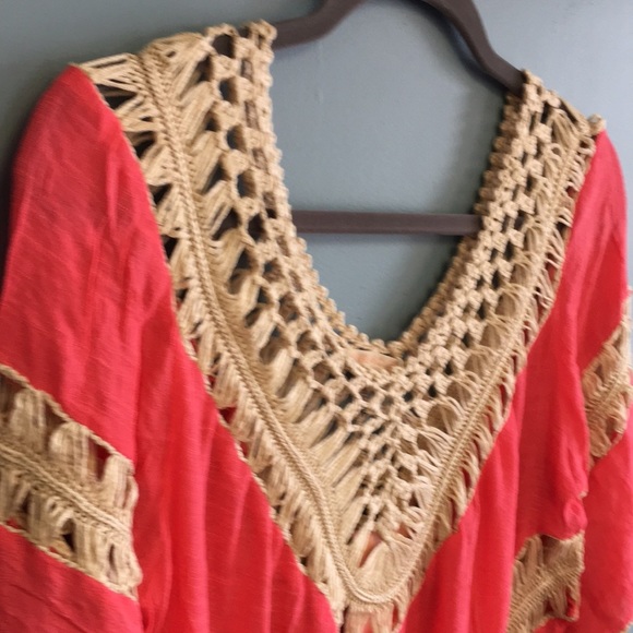 Miracle Cotton and Rayon Blouse/Cover-up: Size Small - Picture 3 of 4